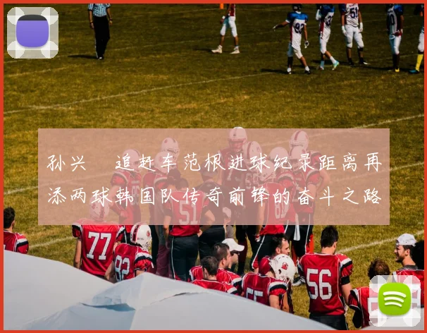 孙兴慜追赶车范根进球纪录距离再添两球韩国队传奇前锋的奋斗之路